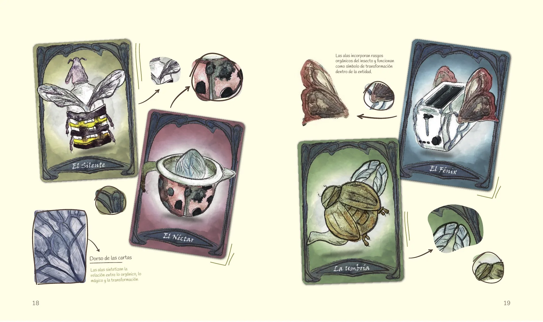 Cartas ilustradas de Los Heraldos del Cambio